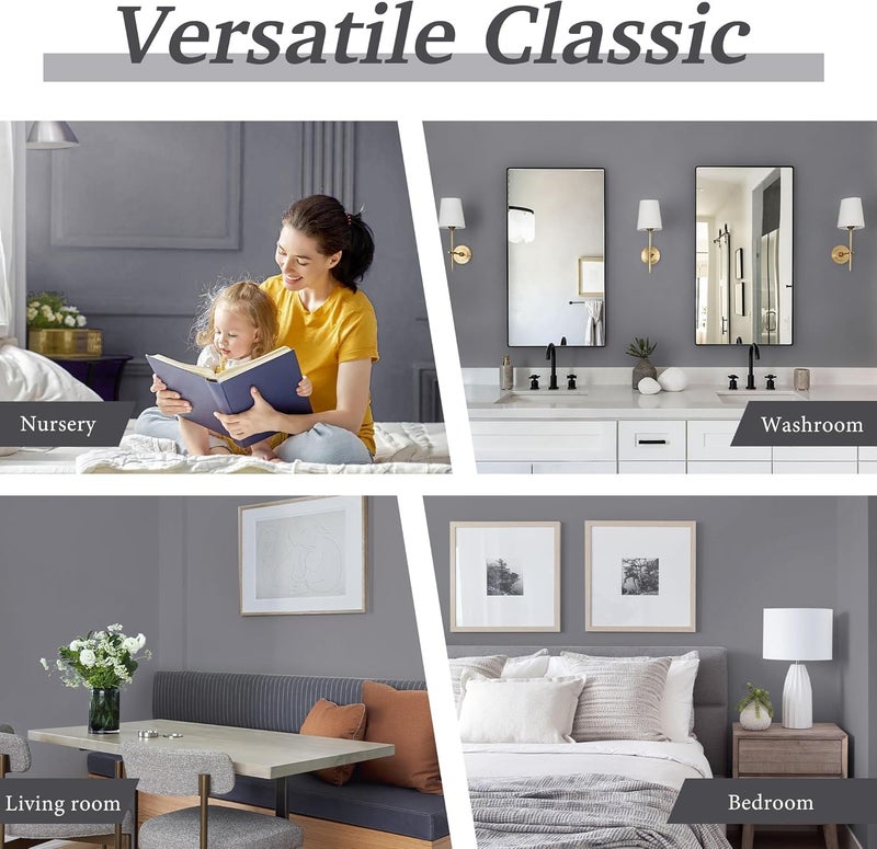 Dimoon 17.7''x177'' Peel and Stick Wallpaper Grey Contact Paper for New Environmentally Friendly Materials Thickening Upgrade Embossed Renter Friendly Gray Wall Paper Modern Vinyl Countertop Bedroom - Image 4